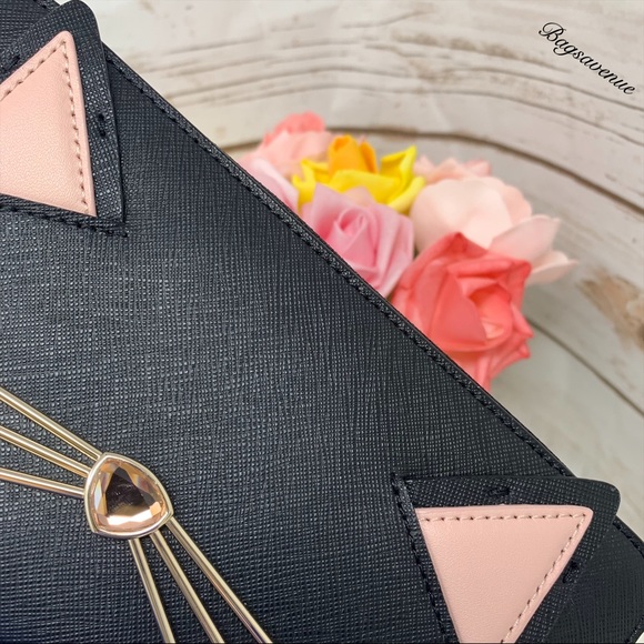 Kate spade Jazz things Up cat Wallet Black Leather - Picture 4 of 8
